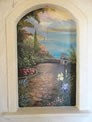 Foyer Niche, Mediterranean Mural